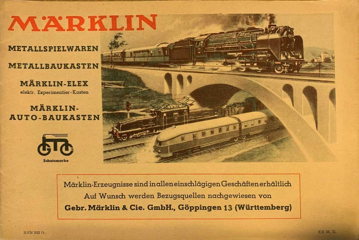 Märklin Kleinkatalog 1933 KK33 D