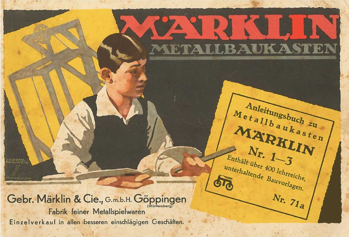 Märklin Metallbaukasten Anleitungsbuch 71a 1931