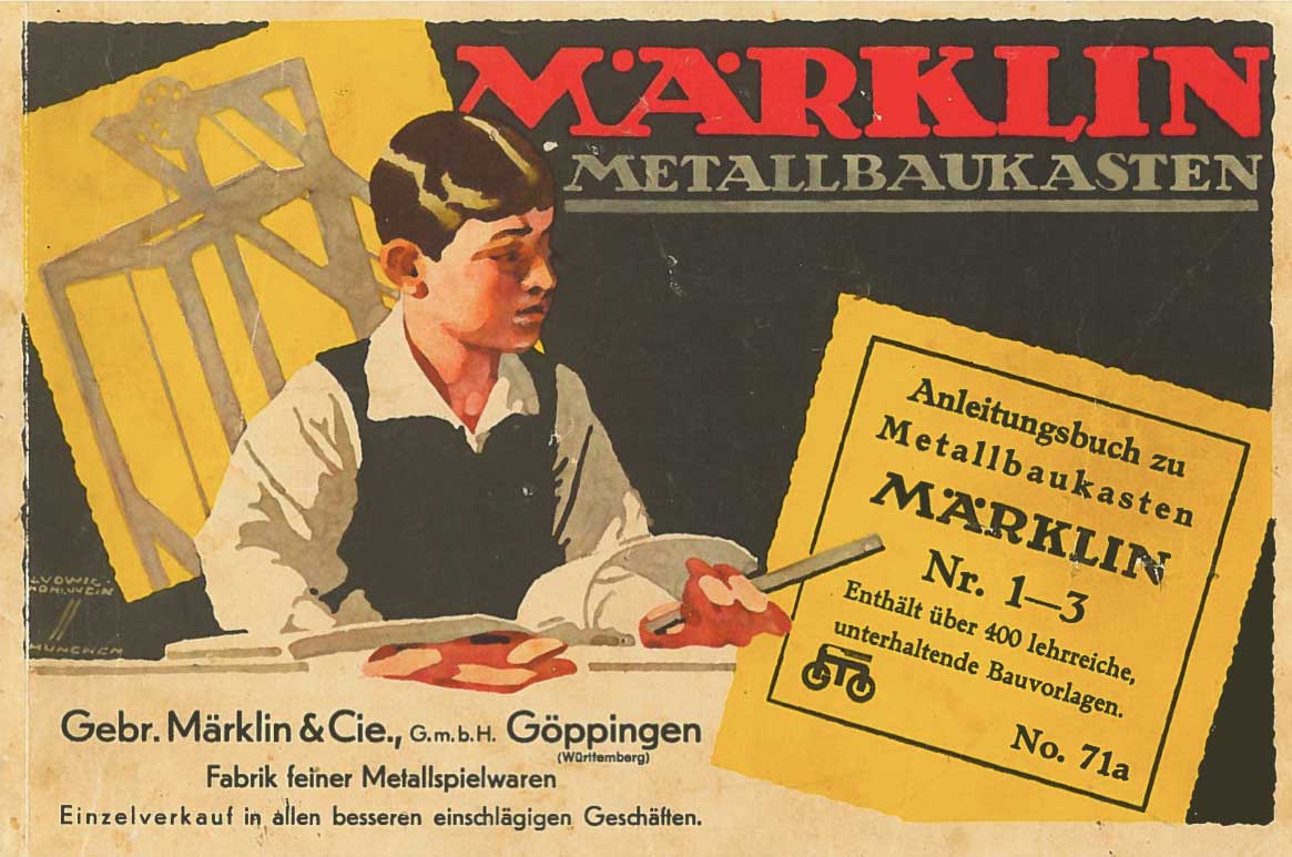 Märklin Metallbaukasten Anleitungsbuch 71a 1937
